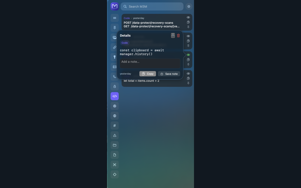 M3M image detail popover
